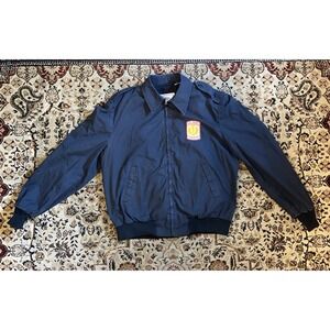 VTG US Army JROTC Jacket Mens M Black active Double Lined Military Made In USA